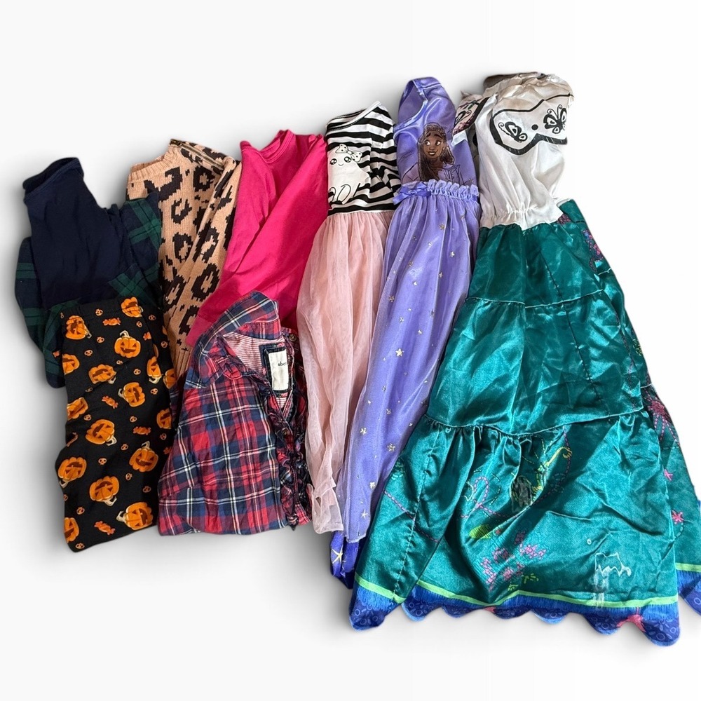 Girls Clothing Lot Disney Encanto Wish Old Navy Gap Dresses Sweater 8pc Set